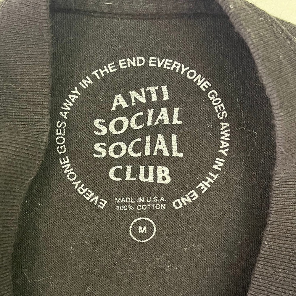Anti Social Social Club Kiss The Wall Palm Logo T-Shirt Mens Streetwear Tee SZ M - Picture 9 of 12